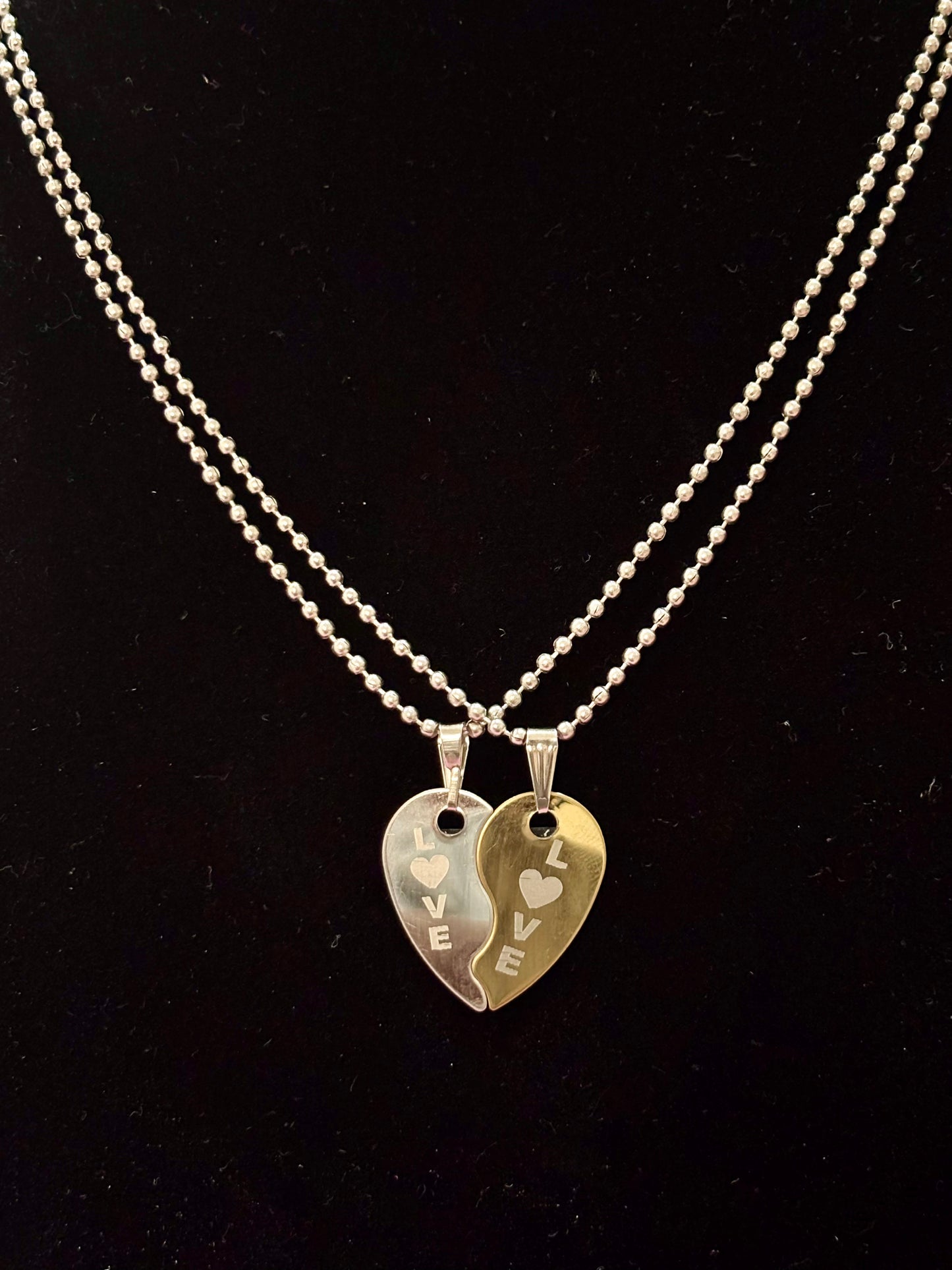 Couple Jewelry Combo Set โ King & Queen Heart Locket with Matching His & Her Bracelets and Adjustable Ring | Perfect for Gifting