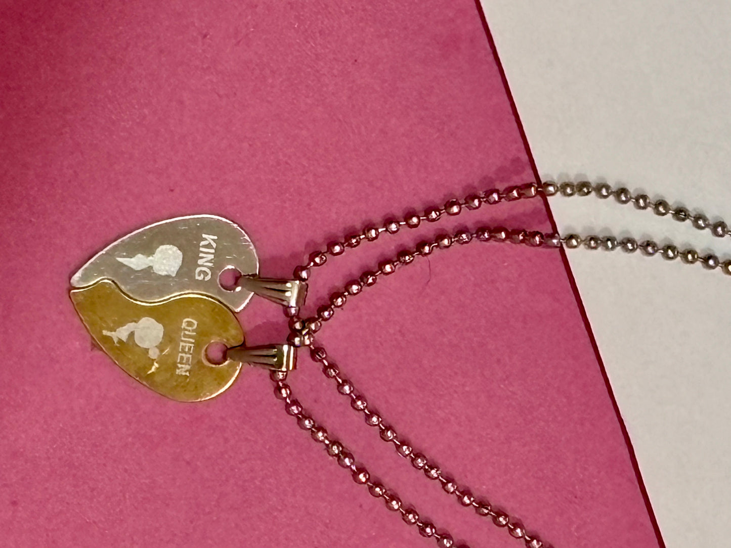 Couple Jewelry Combo Set โ King & Queen Heart Locket with Matching His & Her Bracelets and Adjustable Ring | Perfect for Gifting