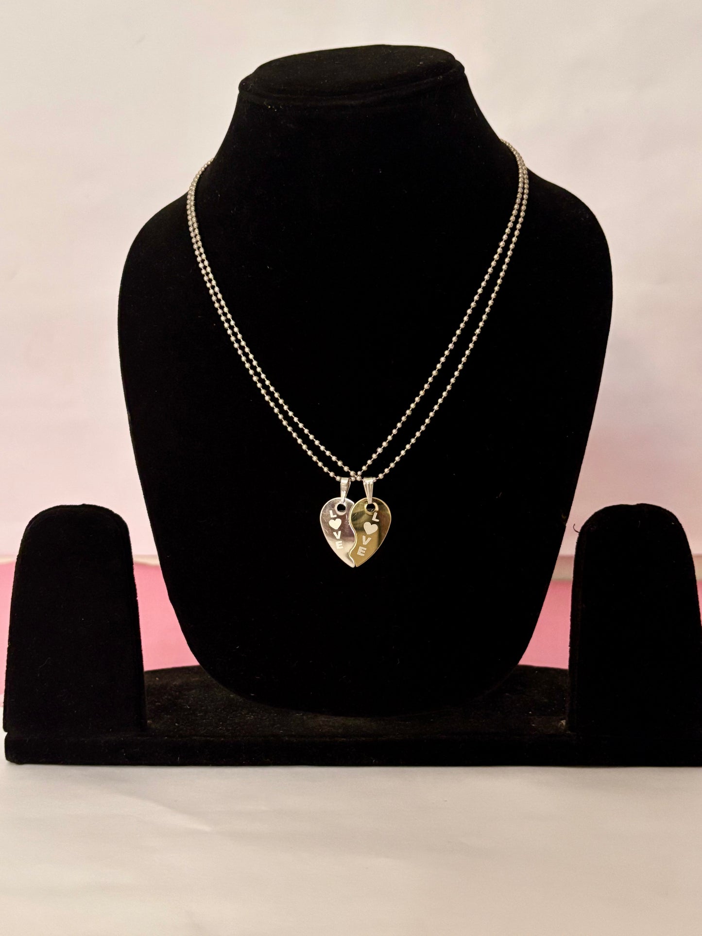 Couple Jewelry Combo Set – King & Queen Heart Locket with Matching His & Her Bracelets and Adjustable Ring | Perfect for Gifting